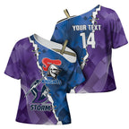 Storm And Knights Rugby Custom Cross Shoulder Shirt Dynamic Style