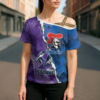 Storm And Knights Rugby Custom Cross Shoulder Shirt Dynamic Style