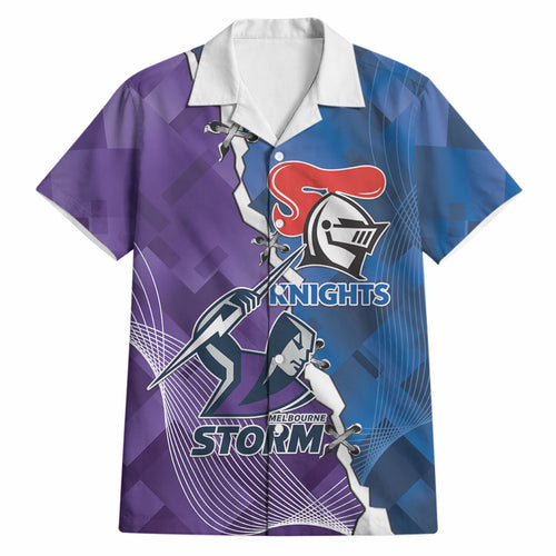 Storm And Knights Rugby Custom Hawaiian Shirt Dynamic Style