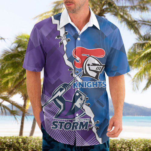 Storm And Knights Rugby Custom Hawaiian Shirt Dynamic Style