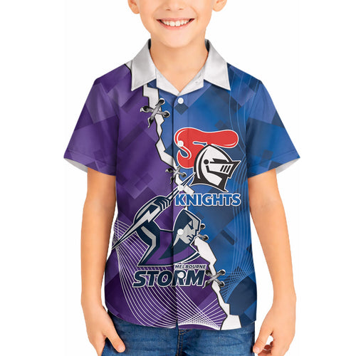 Storm And Knights Rugby Custom Hawaiian Shirt Dynamic Style