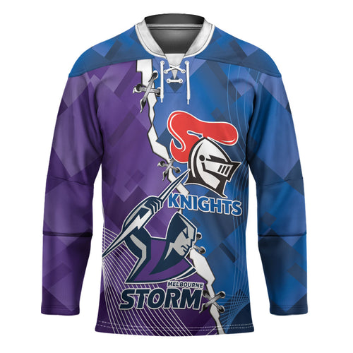 Storm And Knights Rugby Custom Hockey Jersey Dynamic Style