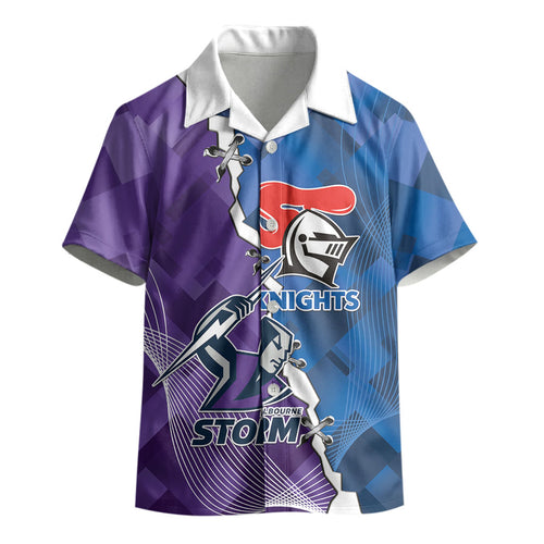 Storm And Knights Rugby Custom Kid Hawaiian Shirt Dynamic Style