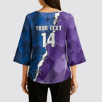 Storm And Knights Rugby Custom Kimono Sleeve Blouse Dynamic Style