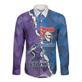 Storm And Knights Rugby Custom Long Sleeve Button Shirt Dynamic Style