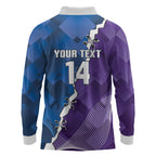 Storm And Knights Rugby Custom Long Sleeve Polo Shirt Dynamic Style