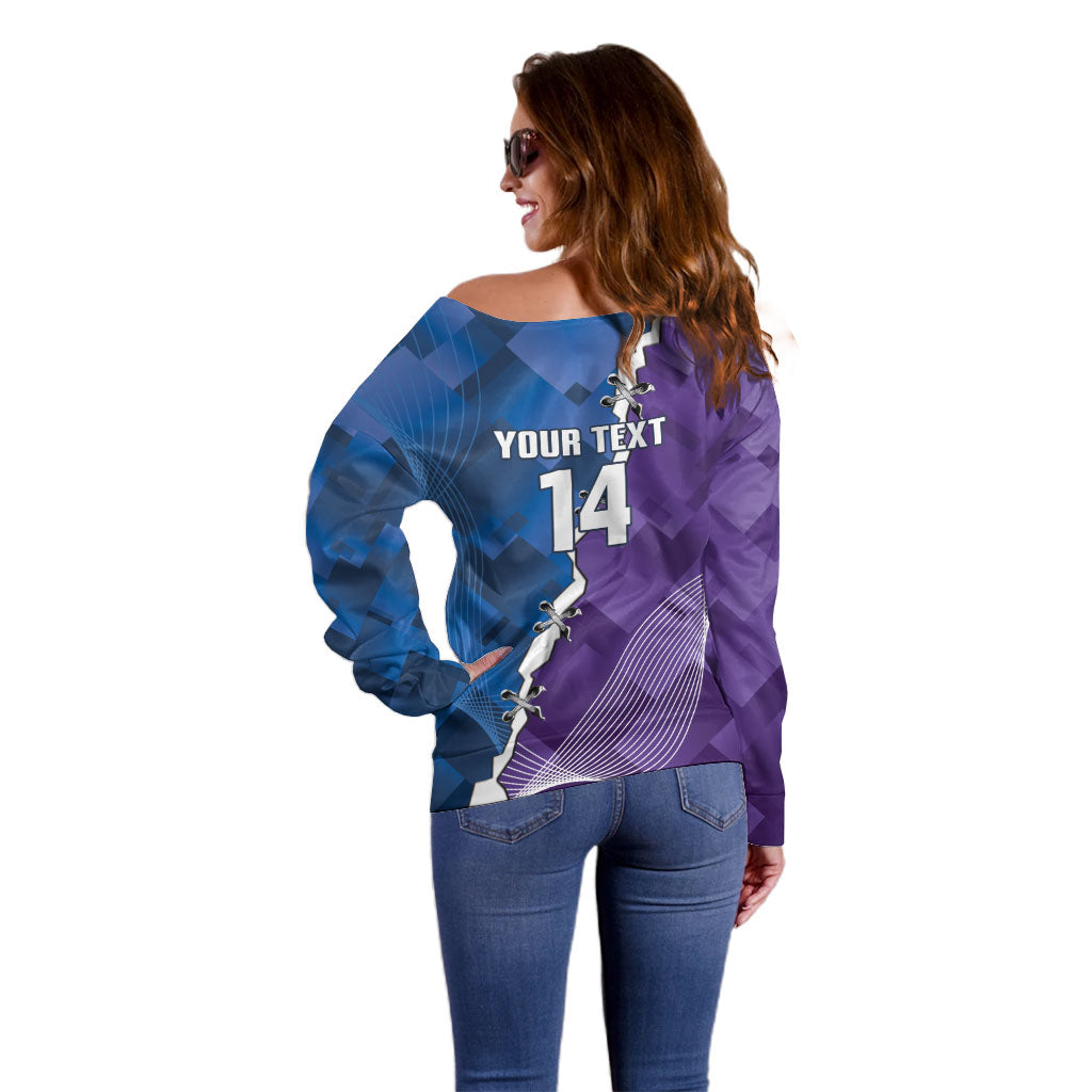 Storm And Knights Rugby Custom Off Shoulder Sweater Dynamic Style
