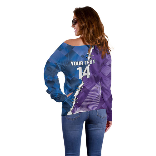 Storm And Knights Rugby Custom Off Shoulder Sweater Dynamic Style