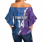 Storm And Knights Rugby Custom Off Shoulder Wrap Waist Top Dynamic Style