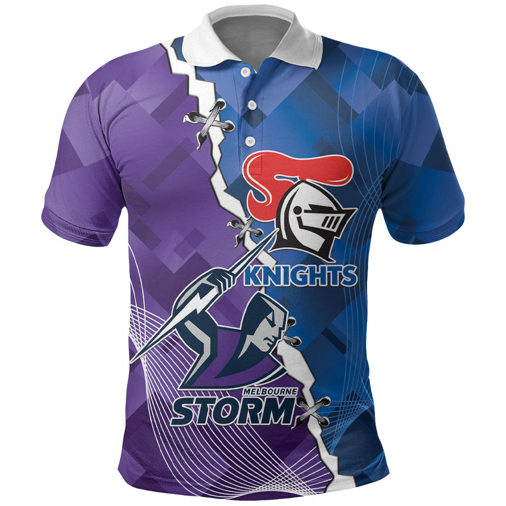 Storm And Knights Rugby Custom Polo Shirt Dynamic Style