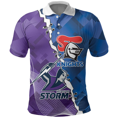 Storm And Knights Rugby Custom Polo Shirt Dynamic Style
