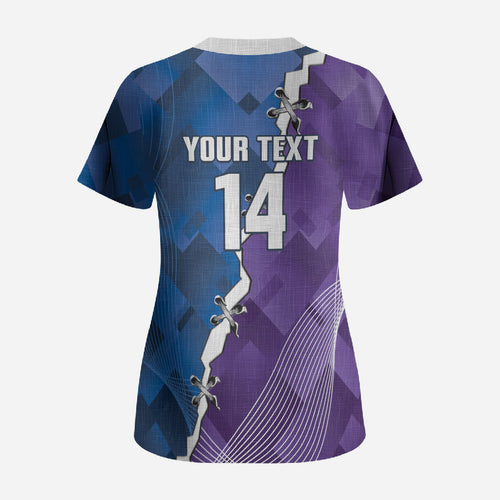 Storm And Knights Rugby Custom Scrub Top Dynamic Style
