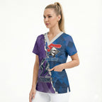 Storm And Knights Rugby Custom Scrub Top Dynamic Style