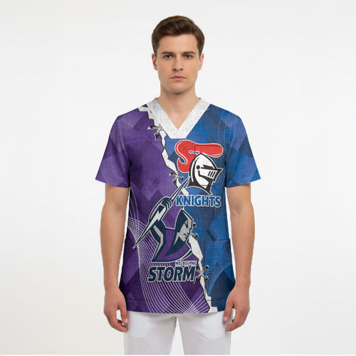 Storm And Knights Rugby Custom Scrub Top Dynamic Style