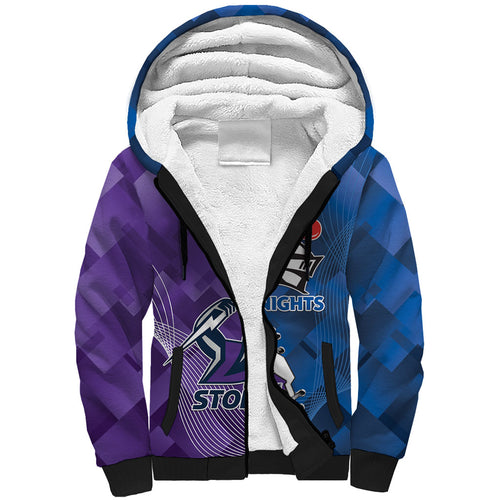 Storm And Knights Rugby Custom Sherpa Hoodie Dynamic Style