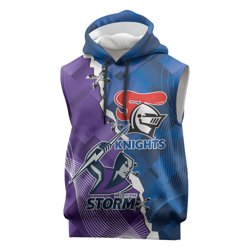 Storm And Knights Rugby Custom Sleeveless Hoodie Dynamic Style