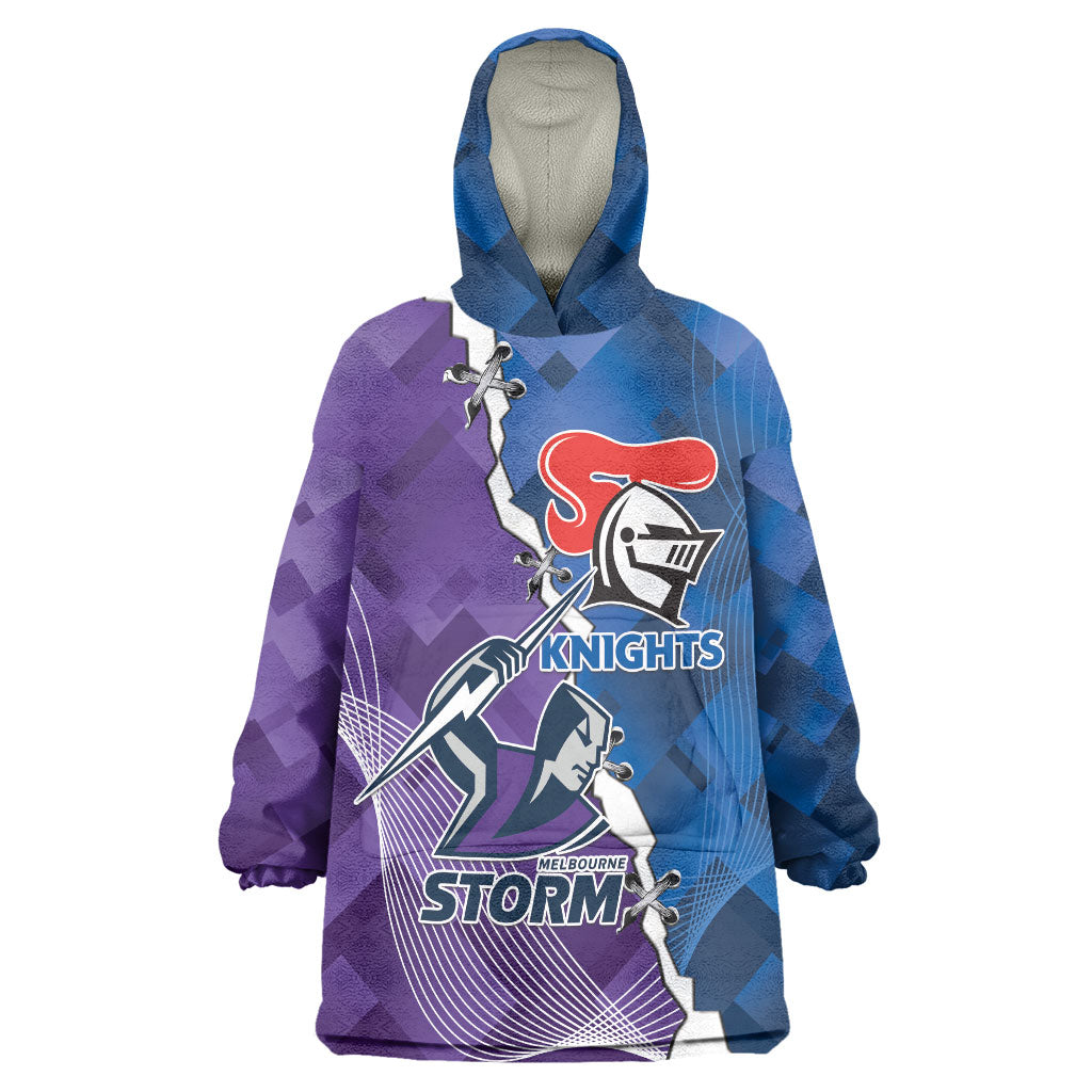 Storm And Knights Rugby Custom Wearable Blanket Hoodie Dynamic Style
