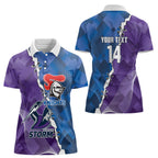 Storm And Knights Rugby Custom Women Polo Shirt Dynamic Style