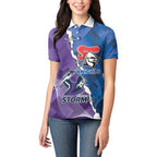 Storm And Knights Rugby Custom Women Polo Shirt Dynamic Style