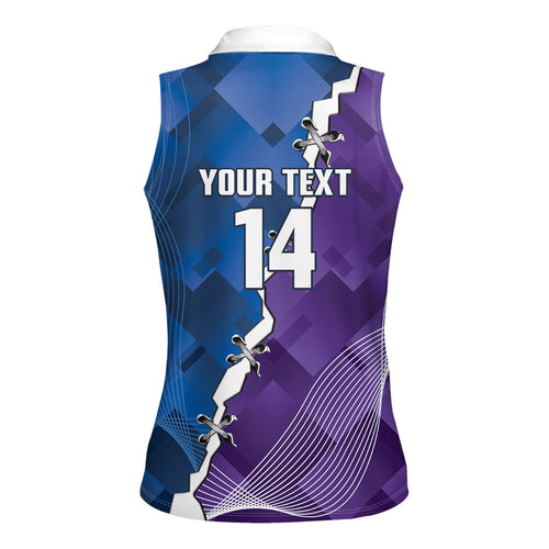 Storm And Knights Rugby Custom Women Sleeveless Polo Shirt Dynamic Style
