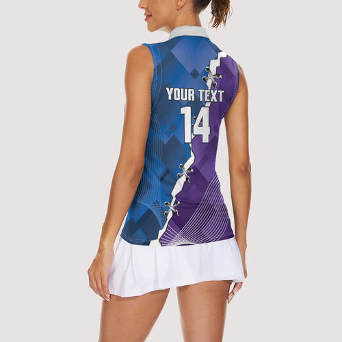 Storm And Knights Rugby Custom Women Sleeveless Polo Shirt Dynamic Style