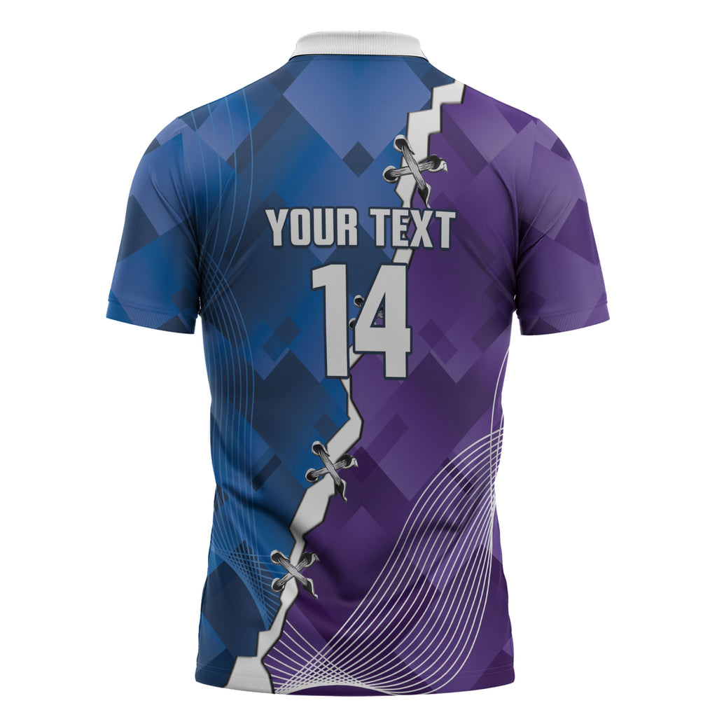 Storm And Knights Rugby Custom Zipper Polo Shirt Dynamic Style