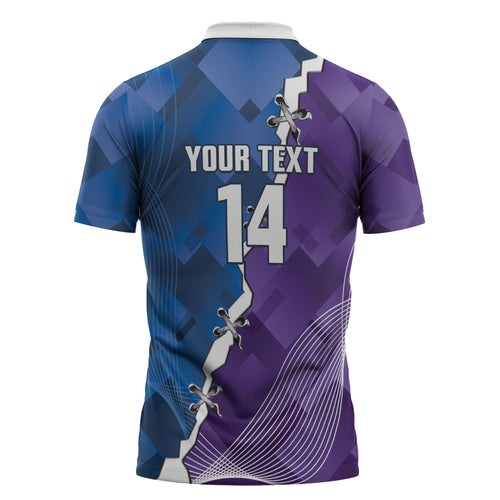 Storm And Knights Rugby Custom Zipper Polo Shirt Dynamic Style