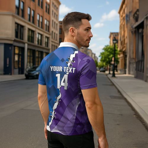 Storm And Knights Rugby Custom Zipper Polo Shirt Dynamic Style
