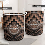 Aotearoa Kati Mamoe Laundry Basket Maori Iwi Poutama Puhoro Tattoo