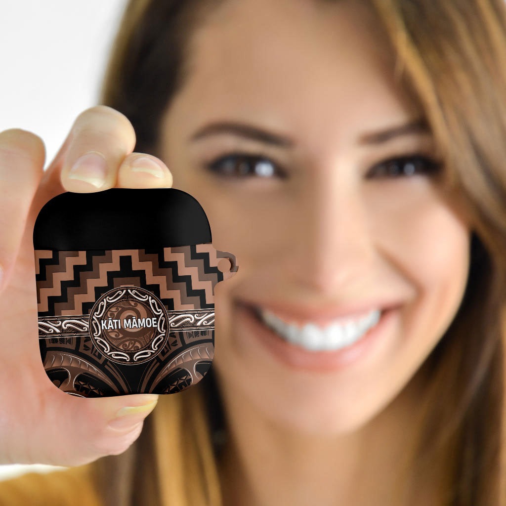 Aotearoa Kati Mamoe AirPods Case Maori Iwi Poutama Puhoro Tattoo