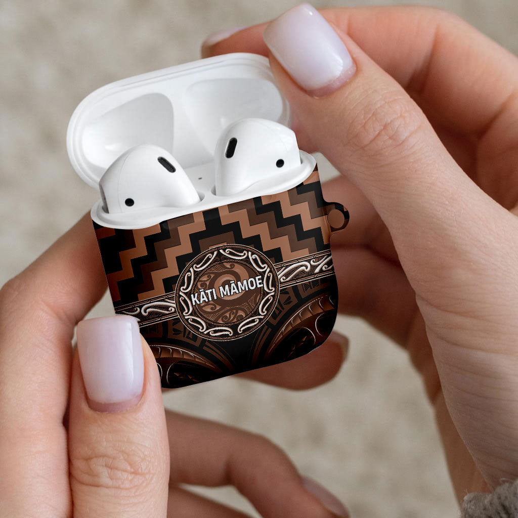Aotearoa Kati Mamoe AirPods Case Maori Iwi Poutama Puhoro Tattoo