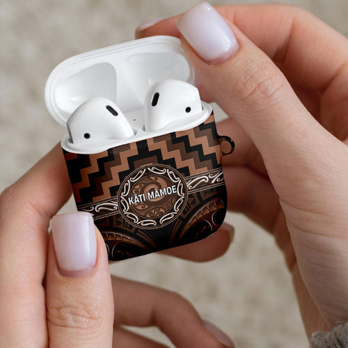 Aotearoa Kati Mamoe AirPods Case Maori Iwi Poutama Puhoro Tattoo