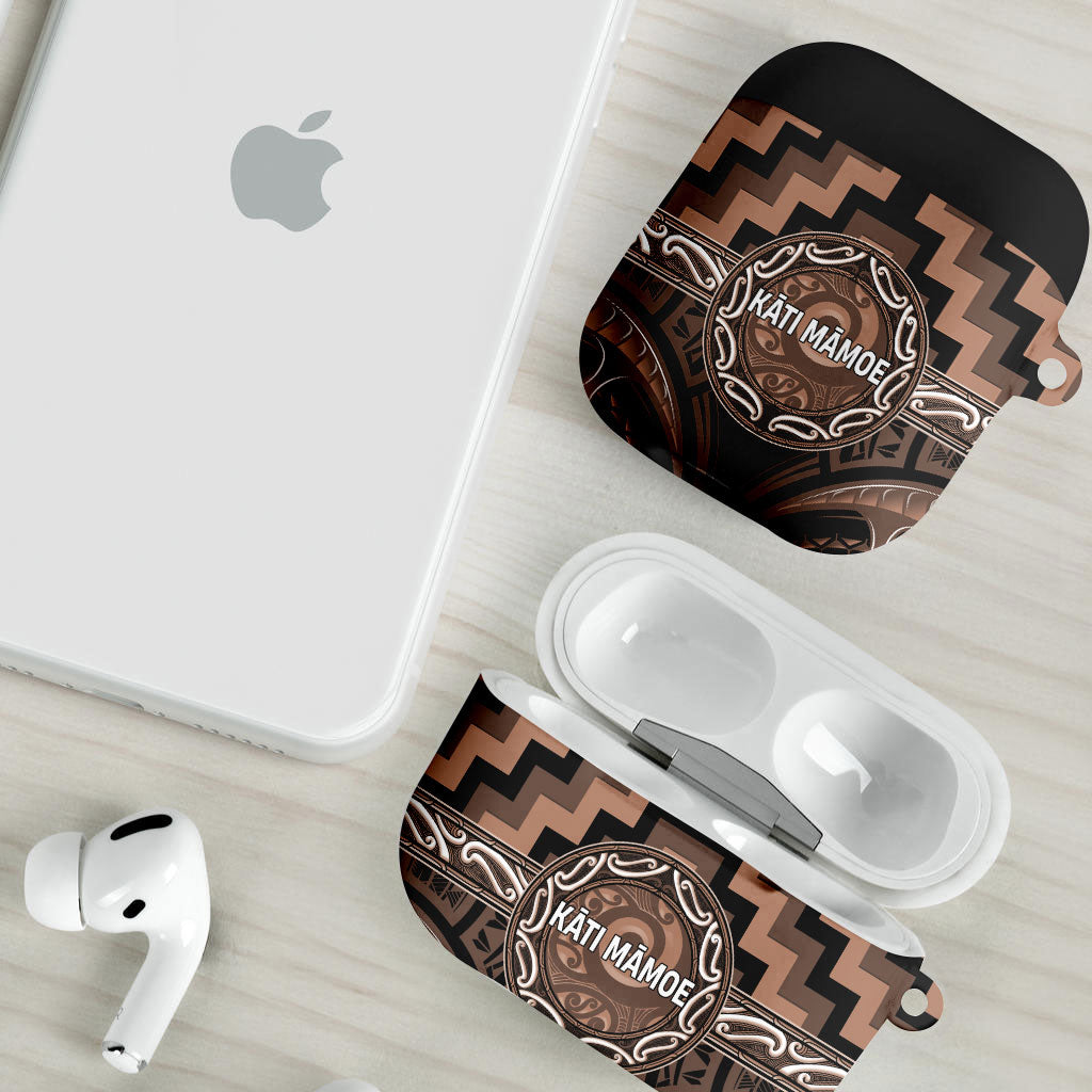 Aotearoa Kati Mamoe AirPods Case Maori Iwi Poutama Puhoro Tattoo