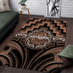 Aotearoa Kati Mamoe Area Rug Maori Iwi Poutama Puhoro Tattoo