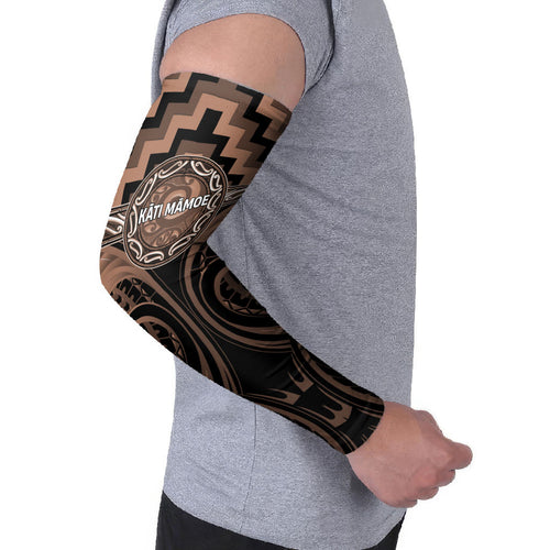 Aotearoa Kati Mamoe Personalised Arm Sleeves Maori Iwi Poutama Puhoro Tattoo