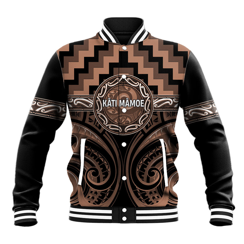 Aotearoa Kati Mamoe Personalised Baseball Jacket Maori Iwi Poutama Puhoro Tattoo