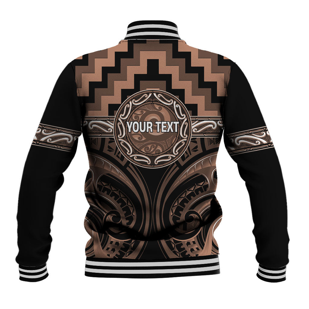 Aotearoa Kati Mamoe Personalised Baseball Jacket Maori Iwi Poutama Puhoro Tattoo