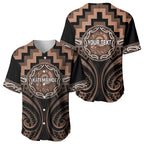 Aotearoa Kati Mamoe Personalised Baseball Jersey Maori Iwi Poutama Puhoro Tattoo