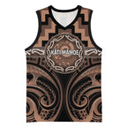 Aotearoa Kati Mamoe Personalised Basketball Jersey Maori Iwi Poutama Puhoro Tattoo