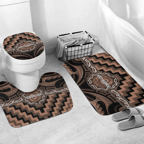 Aotearoa Kati Mamoe Bathroom Set Maori Iwi Poutama Puhoro Tattoo