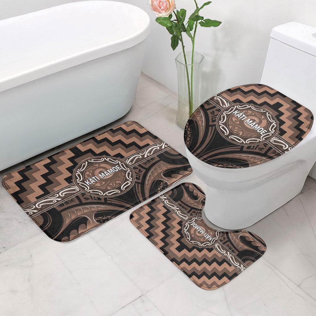 Aotearoa Kati Mamoe Bathroom Set Maori Iwi Poutama Puhoro Tattoo
