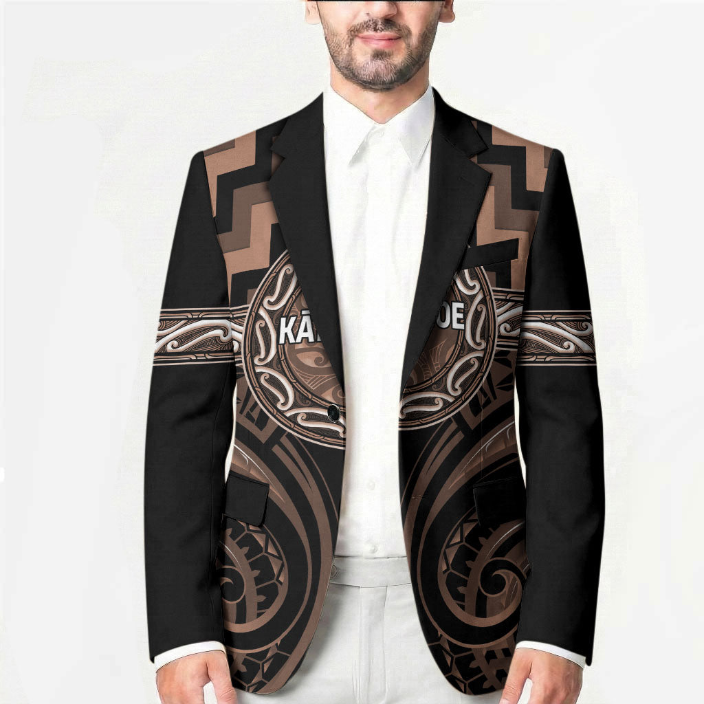 Aotearoa Kati Mamoe Personalised Blazer Maori Iwi Poutama Puhoro Tattoo