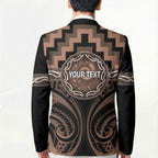 Aotearoa Kati Mamoe Personalised Blazer Maori Iwi Poutama Puhoro Tattoo