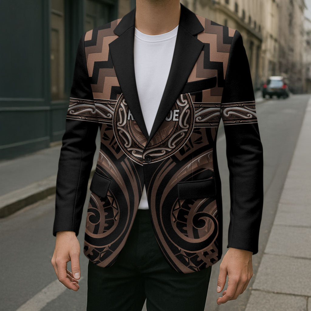 Aotearoa Kati Mamoe Personalised Blazer Maori Iwi Poutama Puhoro Tattoo