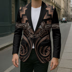 Aotearoa Kati Mamoe Personalised Blazer Maori Iwi Poutama Puhoro Tattoo