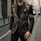 Aotearoa Kati Mamoe Personalised Blazer Maori Iwi Poutama Puhoro Tattoo