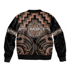Aotearoa Kati Mamoe Personalised Bomber Jacket Maori Iwi Poutama Puhoro Tattoo