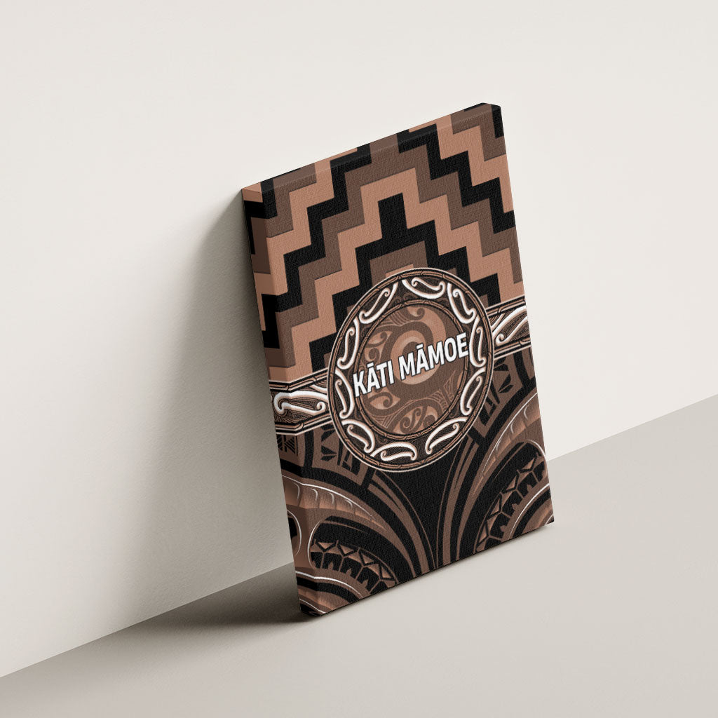 Aotearoa Kati Mamoe Canvas Wall Art Maori Iwi Poutama Puhoro Tattoo