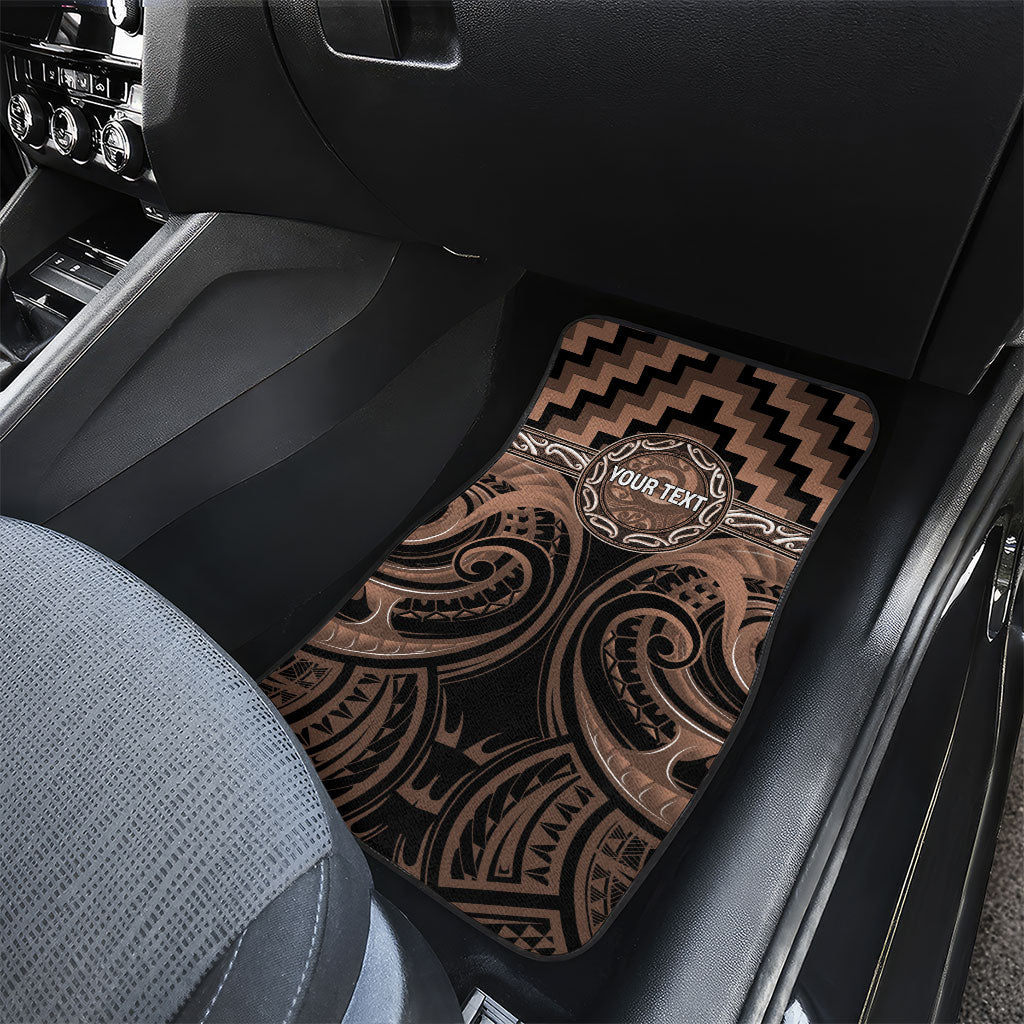 Aotearoa Kati Mamoe Personalised Car Mats Maori Iwi Poutama Puhoro Tattoo