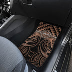 Aotearoa Kati Mamoe Personalised Car Mats Maori Iwi Poutama Puhoro Tattoo